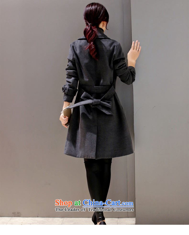 Indemnity riels 2015 autumn and winter new gross girls jacket? Long Korean Sau San? coats, double-light gray overcoat so gross L picture, prices, brand platters! The elections are supplied in the national character of distribution, so action, buy now enjoy more preferential! As soon as possible.