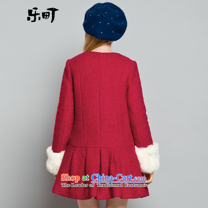Lok-machi 2015 winter clothing new gross girls jacket? long wool a wool coat loose Korean autumn and winter clothes beige S/155, Lok-machi , , , shopping on the Internet