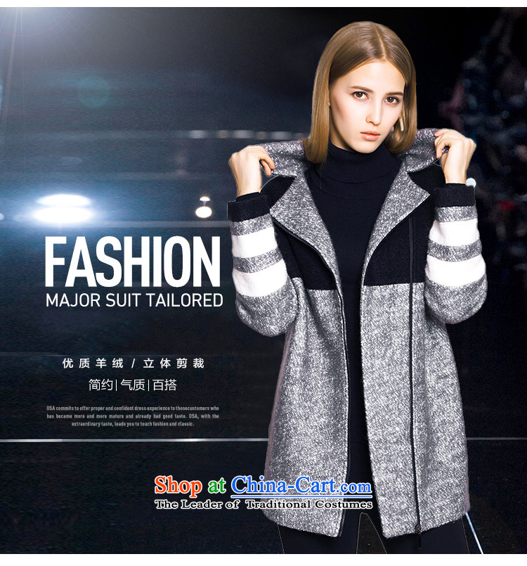 The OSA EURO 2015 Elizabeth winter in new women's long stitching gross coats jacket female S115D21013? Spend Gray Photo, prices, XS brand platters! The elections are supplied in the national character of distribution, so action, buy now enjoy more preferential! As soon as possible.