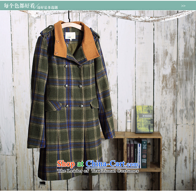 Athena Chu Cayman 2015 winter clothing new arts latticed long coats female elections)?- dark green M pictures 8543210421, prices, brand platters! The elections are supplied in the national character of distribution, so action, buy now enjoy more preferential! As soon as possible.