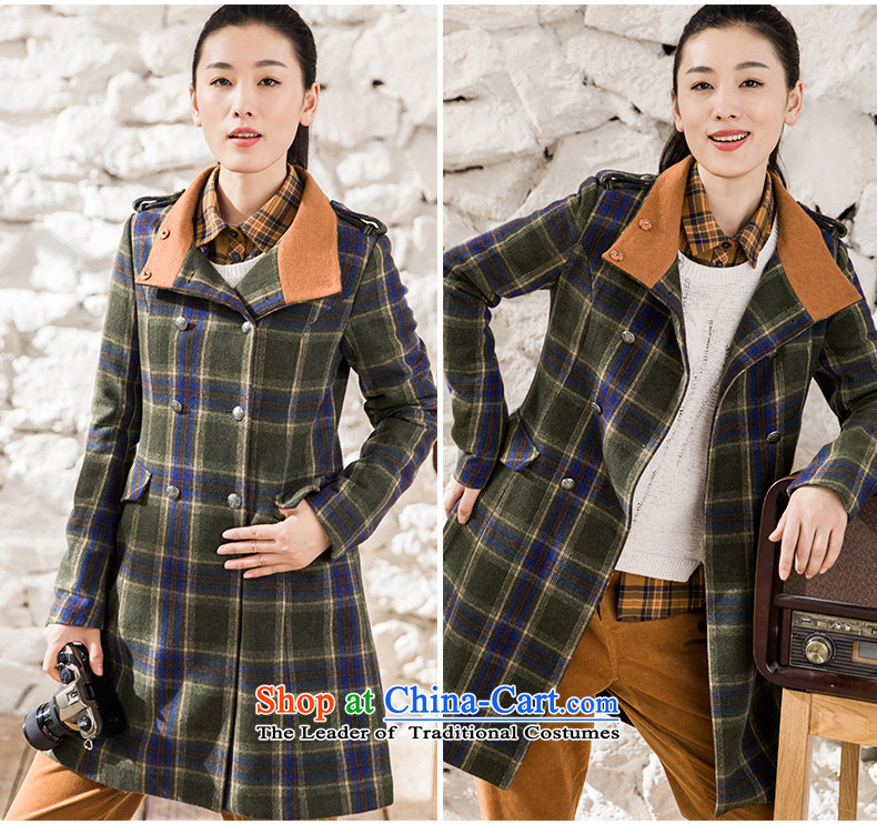 Athena Chu Cayman 2015 winter clothing new arts latticed long coats female elections)?- dark green M pictures 8543210421, prices, brand platters! The elections are supplied in the national character of distribution, so action, buy now enjoy more preferential! As soon as possible.