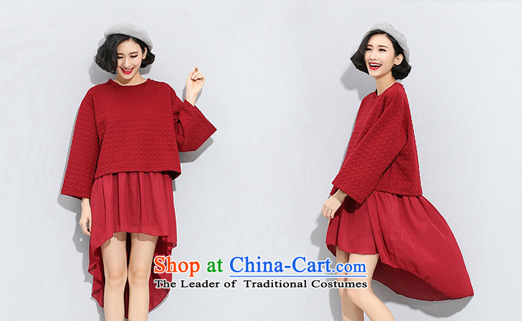 The staff of the Advisory Committee this autumn and winter load to increase women's code in mm thick long sweater stitching chiffon plain colored false two kits dresses black will loose picture, prices, brand platters! The elections are supplied in the national character of distribution, so action, buy now enjoy more preferential! As soon as possible.