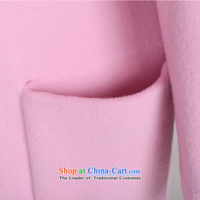 In 2015 winter sugar new European Site Pink Waistband ultra-long wool coat Gross Gross?? female light of coat powder (pre-sale on 15 November shipment) S, sugar, , , , shopping on the Internet
