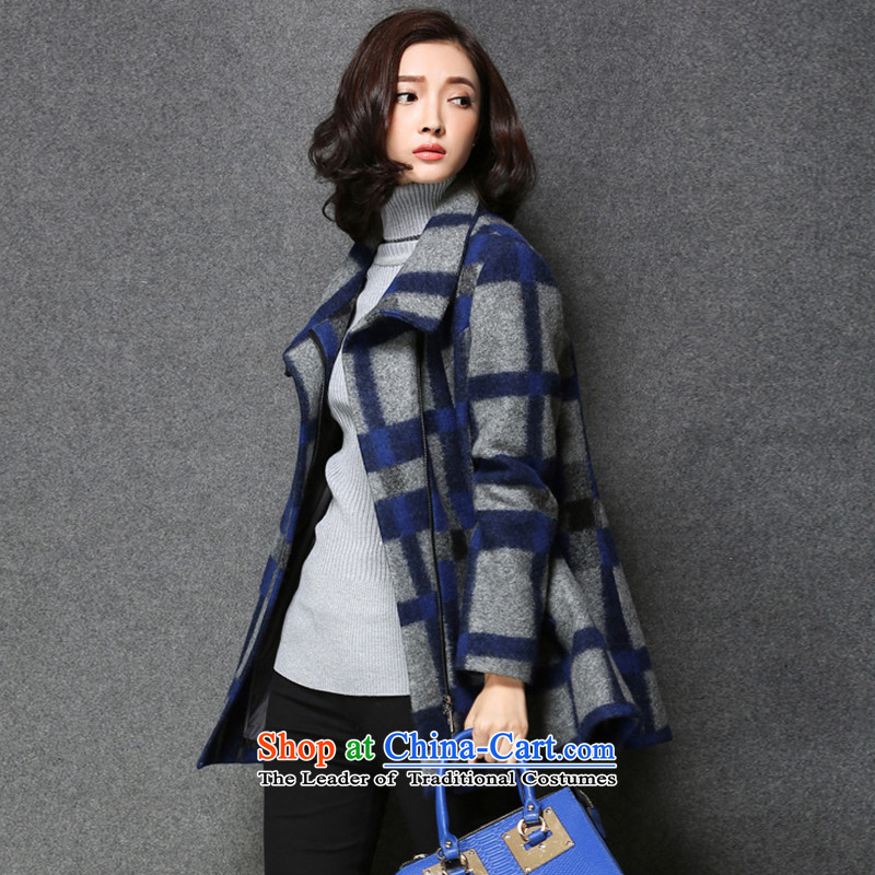 The holy day average 2015 Ying autumn and winter new liberal video thin hair stylish coat temperament gross?? female S623 coats of England , the holy day of the GRID-ying has been pressed average shopping on the Internet