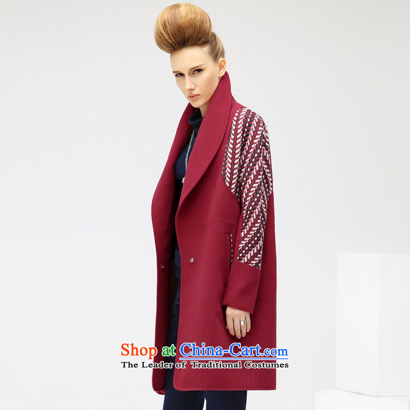 2015 Autumn and winter COCOBELLA new products in long stitching position-a wool coat women's gross CT316 possession blue jacket? L,COCOBELLA,,, shopping on the Internet