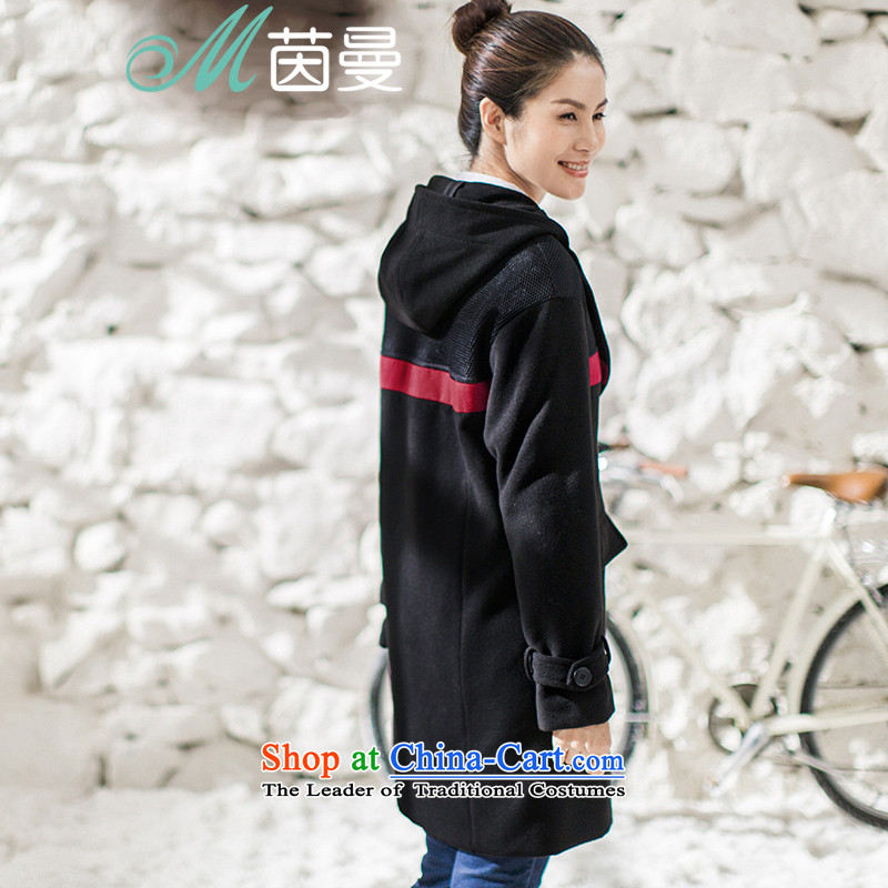 Athena Chu Cayman 2015 winter clothing new cap long coats)??- 8543210190 (female jacket Midnight Black S, Athena Chu (INMAN, DIRECTOR) , , , shopping on the Internet