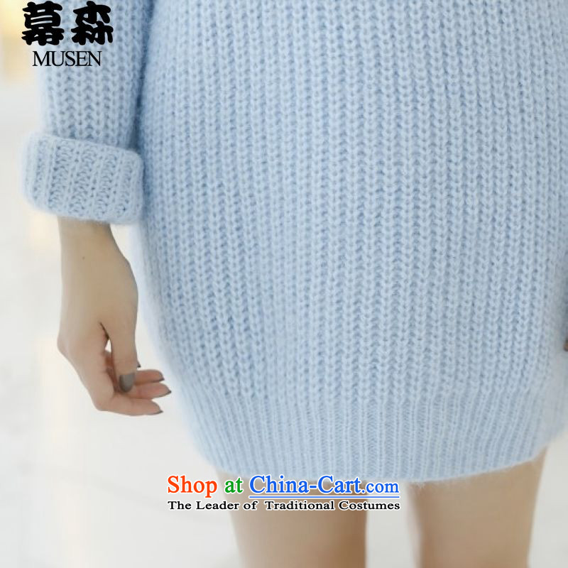 The   2015 autumn and winter large sum for women in high-collar loose long sweater 200 catties can be wearing a white are codes, the sum has been pressed shopping on the Internet