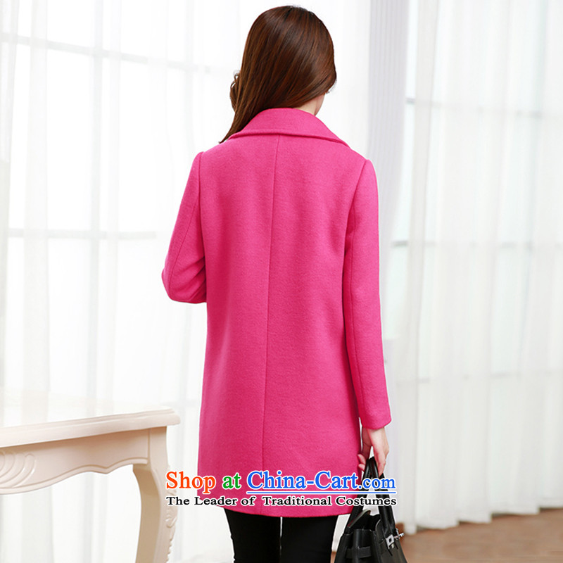 The holy day average 2015 Ying autumn and winter in new long temperament a wool coat Korean women S628 jacket? gross in red XL, holy day average.... Ying shopping on the Internet