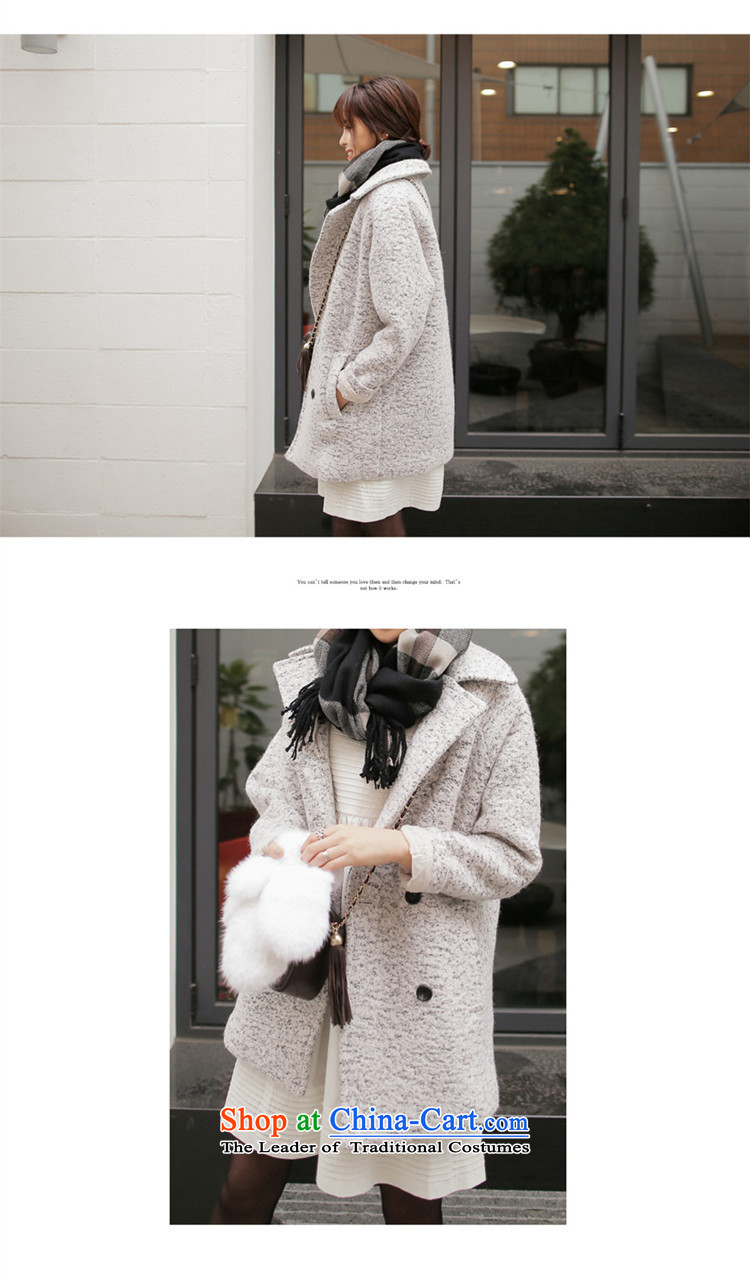 Ahn Hee's 2015 Fall/Winter Collections new Korean version of large numbers of new products in the long-sleeved long thin hair? Coats the Video Light Gray M picture, prices, brand platters! The elections are supplied in the national character of distribution, so action, buy now enjoy more preferential! As soon as possible.