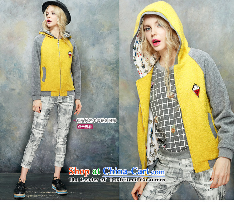 The pockets of witch 999 pieces of new 2015 wind Winter Female Street knocked with cap color jacket is casual baseball gross PB154213 light yellow velvet treated polyester M picture, prices, brand platters! The elections are supplied in the national character of distribution, so action, buy now enjoy more preferential! As soon as possible.