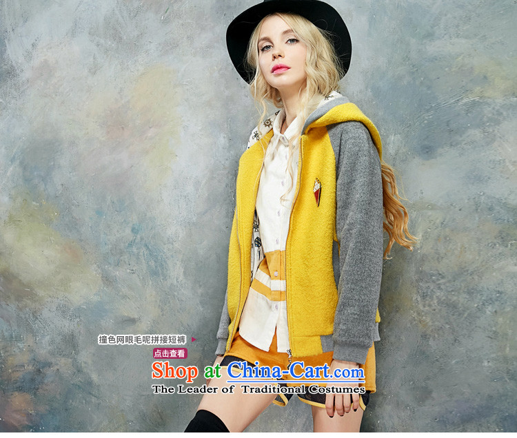 The pockets of witch 999 pieces of new 2015 wind Winter Female Street knocked with cap color jacket is casual baseball gross PB154213 light yellow velvet treated polyester M picture, prices, brand platters! The elections are supplied in the national character of distribution, so action, buy now enjoy more preferential! As soon as possible.