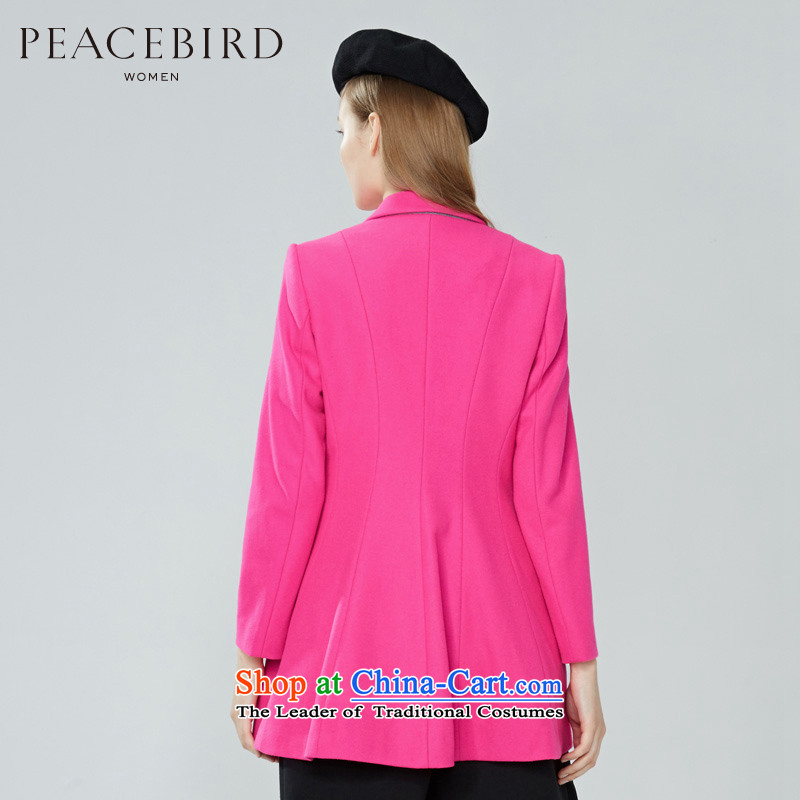 Women Peacebird 2015 winter clothing new products (CIS) A2AA44613 coats basic health of red M PEACEBIRD shopping on the Internet has been pressed.
