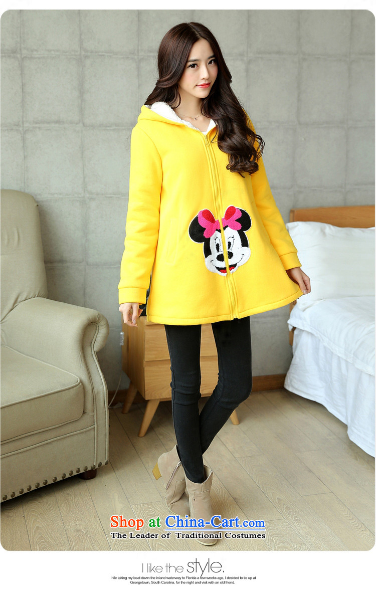 Adam Cheng Yi covered by 2015 winter new to increase the burden of thick MM thick 200 plus lint-free cotton robe Korean women serving 8815 Tangerine Orange XXXL picture, prices, brand platters! The elections are supplied in the national character of distribution, so action, buy now enjoy more preferential! As soon as possible.