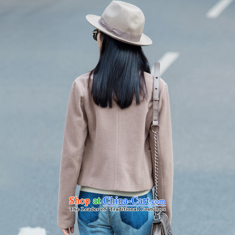 Amii[ minimalist ]2015 autumn and winter new able one grain of Sau San gross is short-sleeves and color Xs,amii,,, 11581883 female shopping on the Internet
