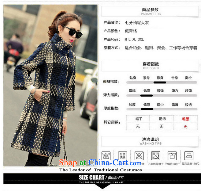 In 2015, at the autumn and winter new Korean version in the Sau San long 7/rough flower gross PO navy blue coat? S L picture, prices, brand platters! The elections are supplied in the national character of distribution, so action, buy now enjoy more preferential! As soon as possible.