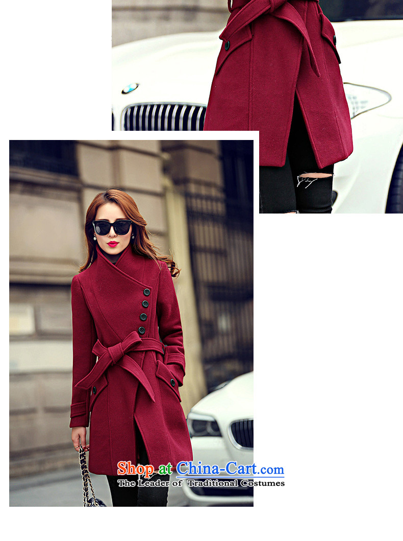 In the Hyatt autumn and winter in new long graphics thin Sau San tether collar a wool coat PO Gray L picture, prices, brand platters! The elections are supplied in the national character of distribution, so action, buy now enjoy more preferential! As soon as possible.