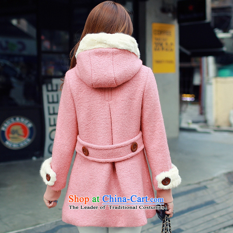 In the 2015 Winter Olympics Yue on female jackets for larger video thin wool so Sau San Jacket coat female red XXL, PO in Yue , , , shopping on the Internet