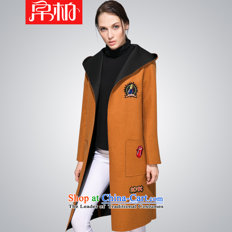 8Pak 2015 winter new gross girls jacket? Long wild stylish graphics thin cap a wool coat fruit green silk Pak.... XL, online shopping