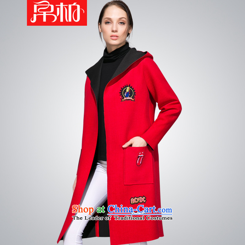 8Pak 2015 winter new gross girls jacket? Long wild stylish graphics thin cap a wool coat fruit green silk Pak.... XL, online shopping