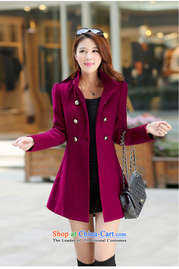 2015 Autumn and winter coats new thick? female Korean double-collar in long-sleeved jacket is long hair and Color M image 561, prices, brand platters! The elections are supplied in the national character of distribution, so action, buy now enjoy more preferential! As soon as possible.