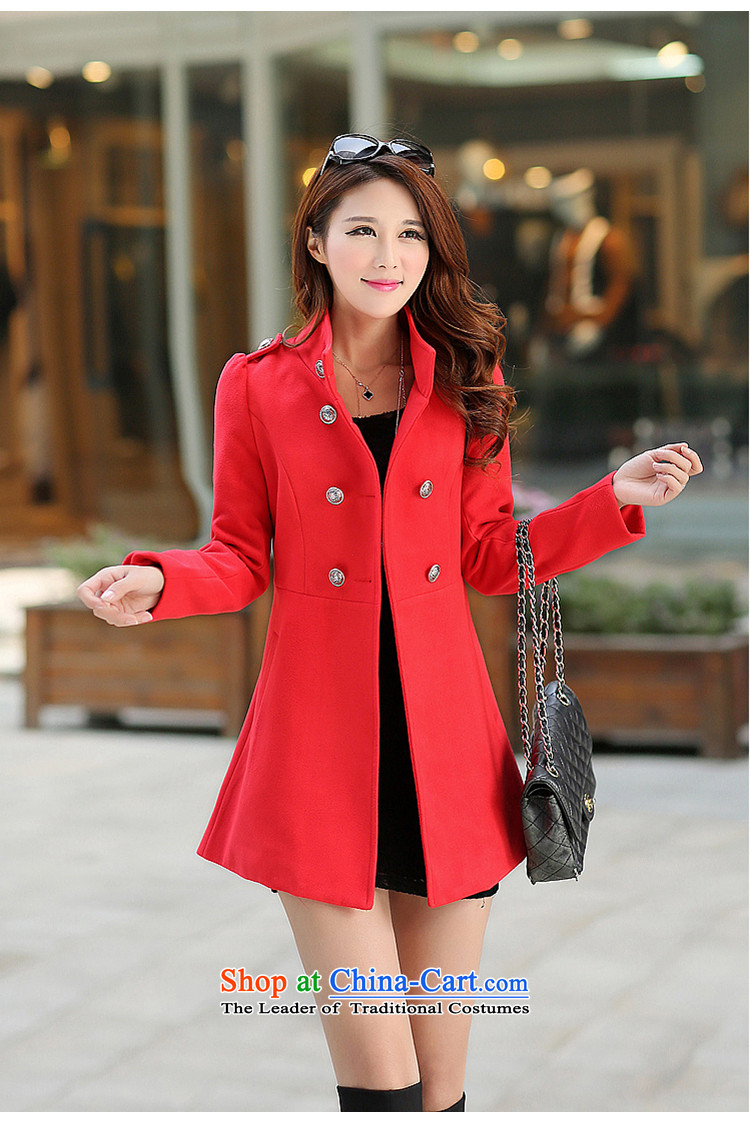 2015 Autumn and winter coats new thick? female Korean double-collar in long-sleeved jacket is long hair and Color M image 561, prices, brand platters! The elections are supplied in the national character of distribution, so action, buy now enjoy more preferential! As soon as possible.