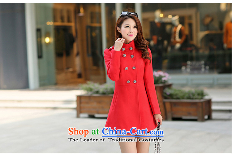 2015 Autumn and winter coats new thick? female Korean double-collar in long-sleeved jacket is long hair and Color M image 561, prices, brand platters! The elections are supplied in the national character of distribution, so action, buy now enjoy more preferential! As soon as possible.