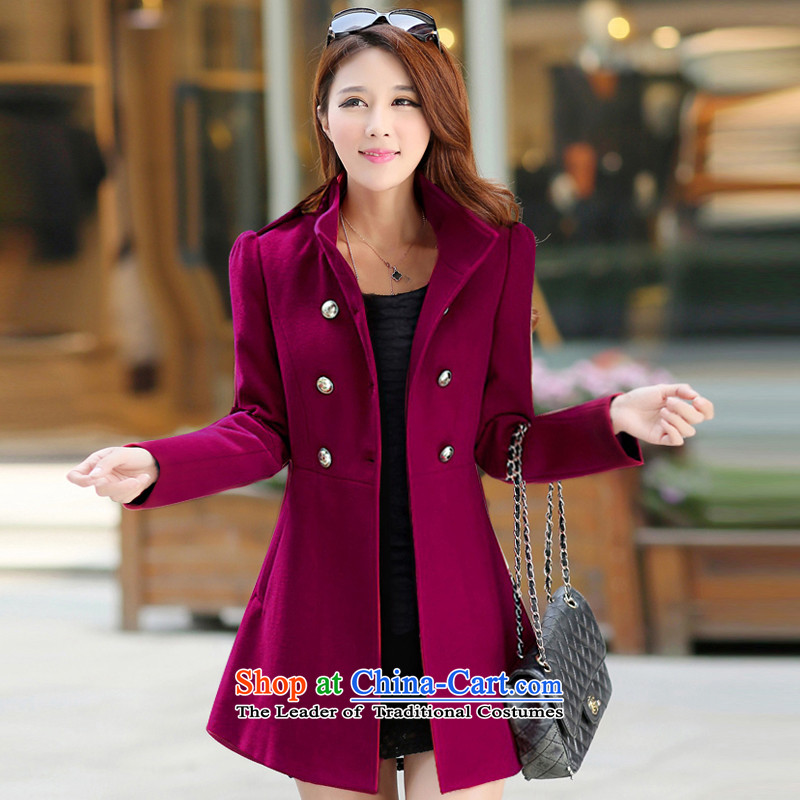 2015 Autumn and winter coats new thick? female Korean double-collar in long-sleeved jacket is long hair and Color M, Kano 561 Cisco Ki (KANUOSIQI) , , , shopping on the Internet