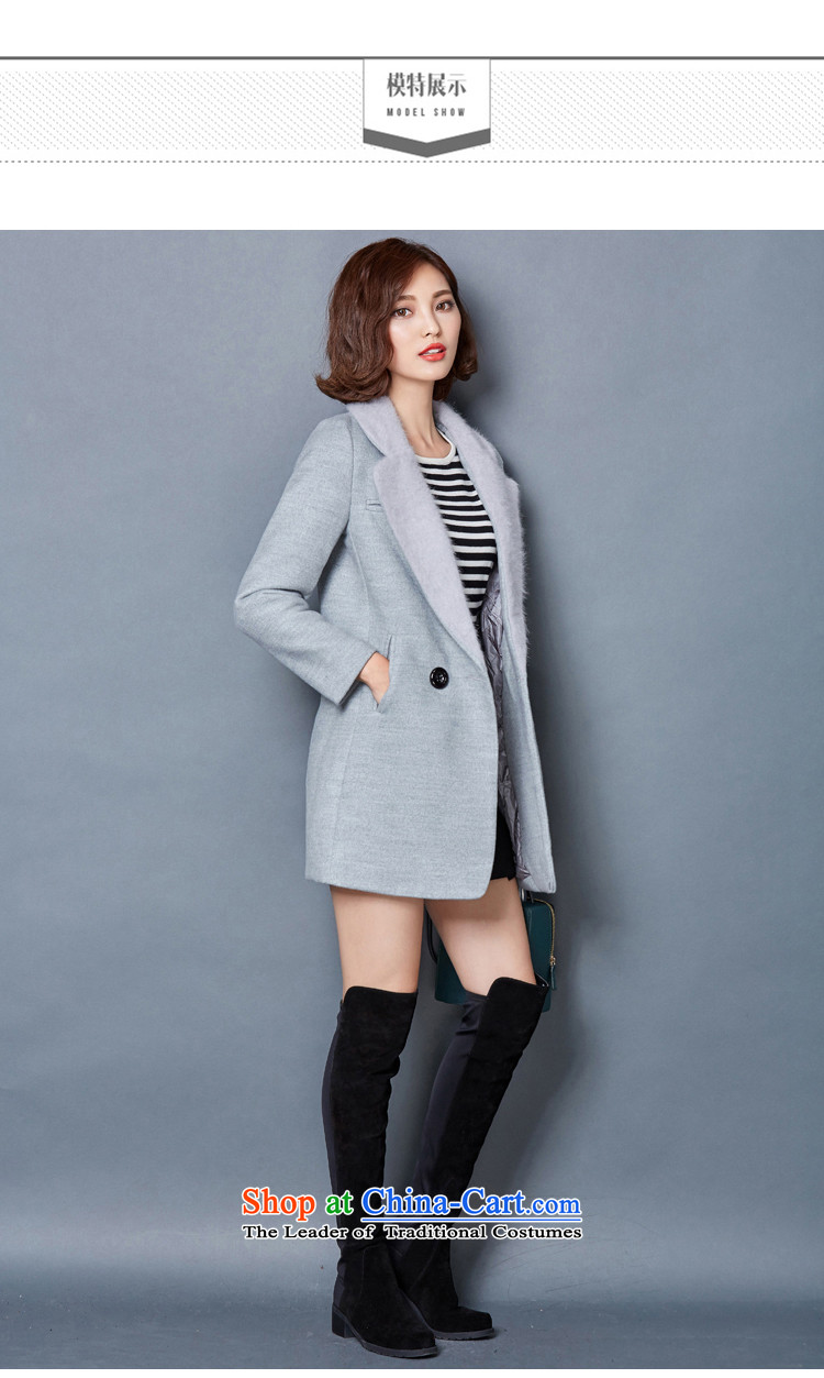 2015 WINTER thick folder matwo cotton wool coat in the medium to long term, Ms.?) Korean Sable Hair for female child winds Yi Gray Connie 2XL Photo, prices, brand platters! The elections are supplied in the national character of distribution, so action, buy now enjoy more preferential! As soon as possible.