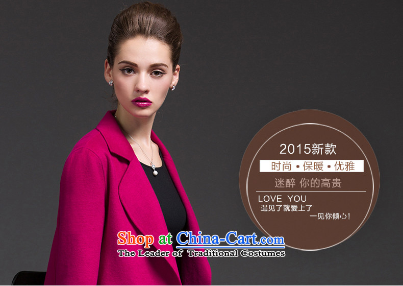 Resistant to CIS 2015 autumn and winter new Korean fashion wool coat cashmere sweater in this long large Sau San-sided flannel a wool coat bright blue M picture, prices, brand platters! The elections are supplied in the national character of distribution, so action, buy now enjoy more preferential! As soon as possible.