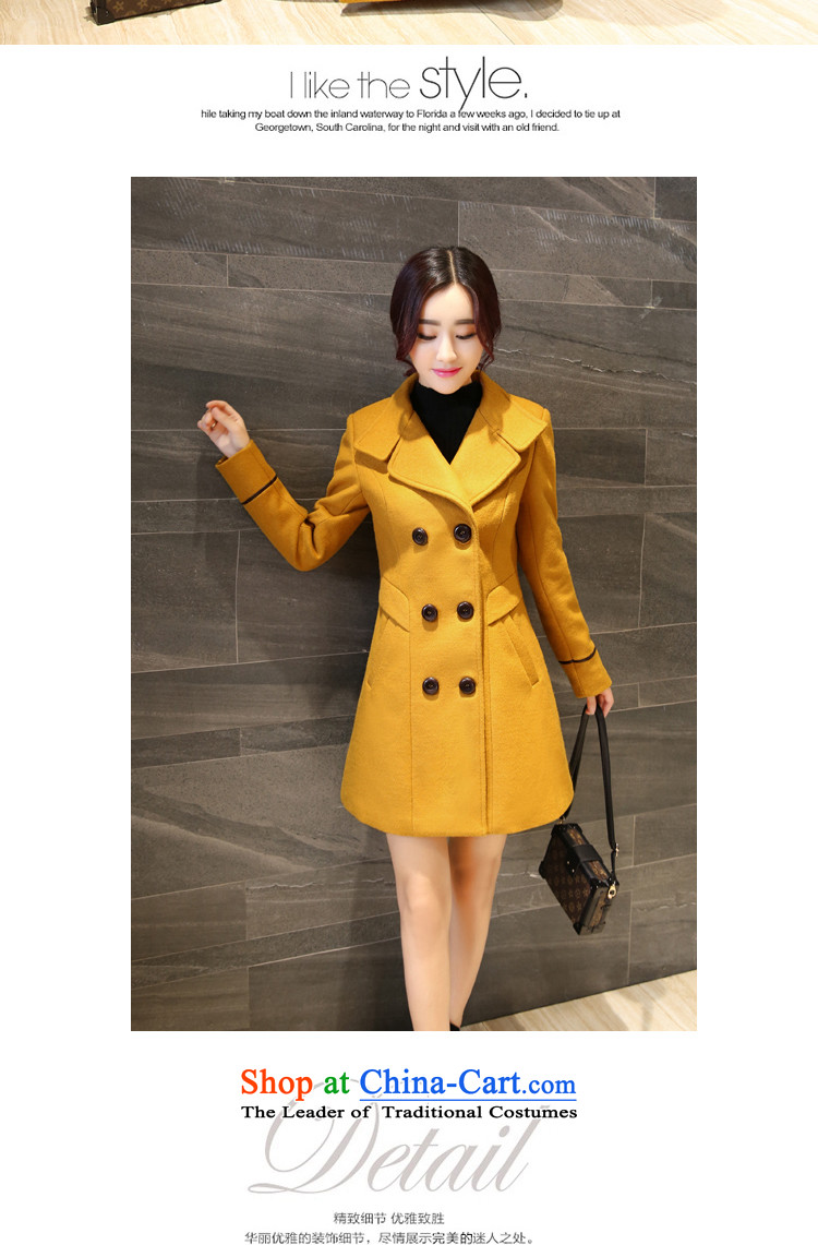 Ahn Hee's 2015 autumn and winter new Korean women in long thin hair so Sau San video jacket coat women? khaki M picture, prices, brand platters! The elections are supplied in the national character of distribution, so action, buy now enjoy more preferential! As soon as possible.