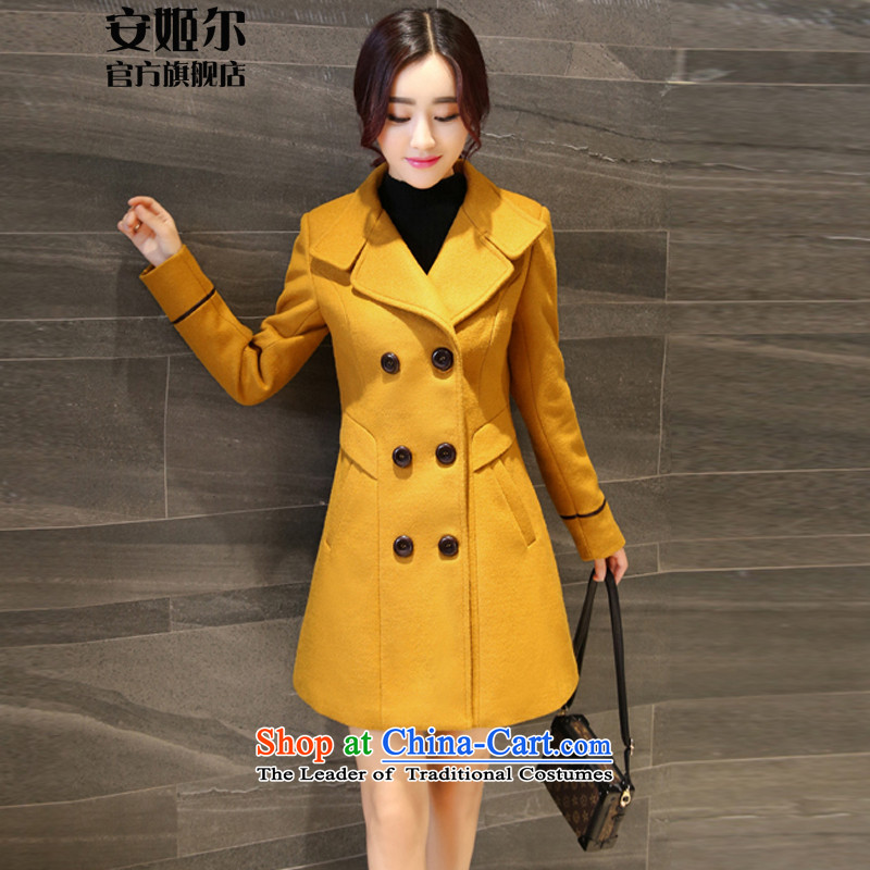 Ahn Hee's 2015 autumn and winter new Korean women in long thin hair so Sau San video jacket coat women?- M, Ahn Hee (anjier) , , , shopping on the Internet
