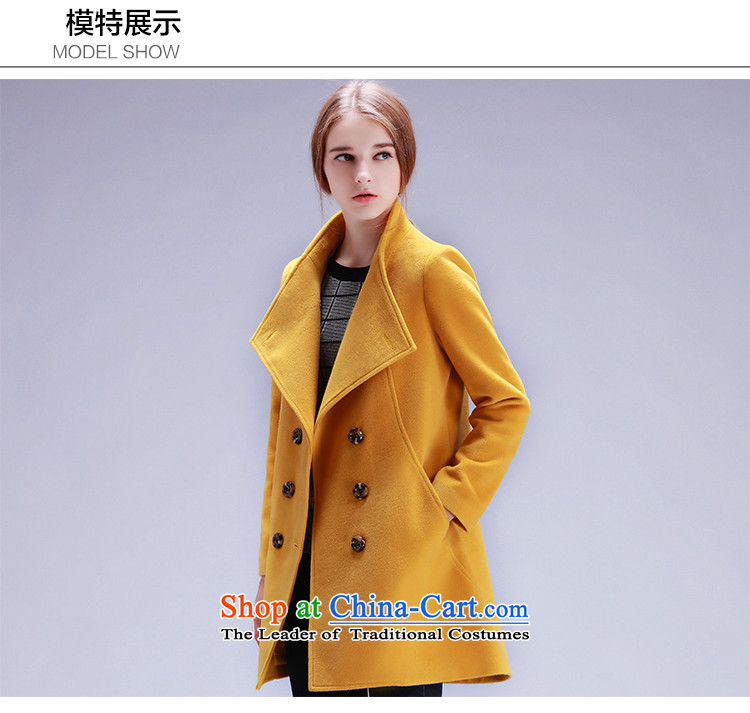8Pak 2015 Autumn new for women Korean citizenry in Sau San video thin long long-sleeved jacket is pure color gross chestnut horses M picture, prices, brand platters! The elections are supplied in the national character of distribution, so action, buy now enjoy more preferential! As soon as possible.