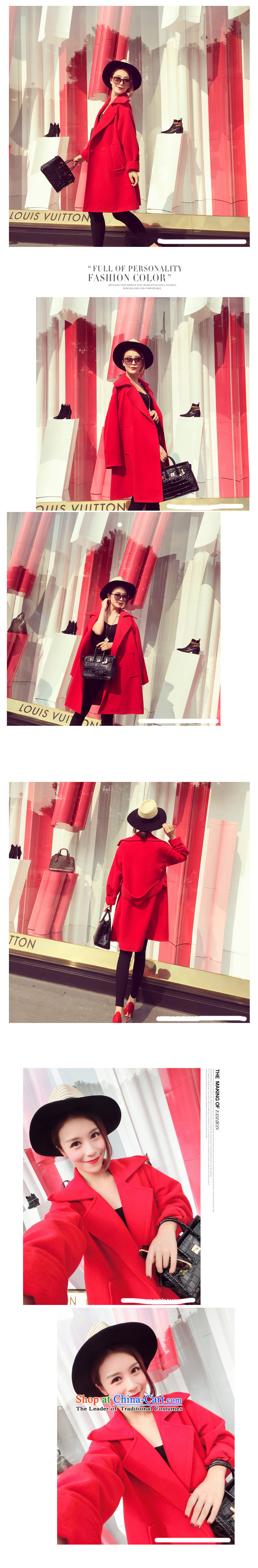 2015 Autumn and winter Zz&ff new Korean loose in long hair thick? a wool coat female COAT  8963 Red XXXL picture, prices, brand platters! The elections are supplied in the national character of distribution, so action, buy now enjoy more preferential! As soon as possible.