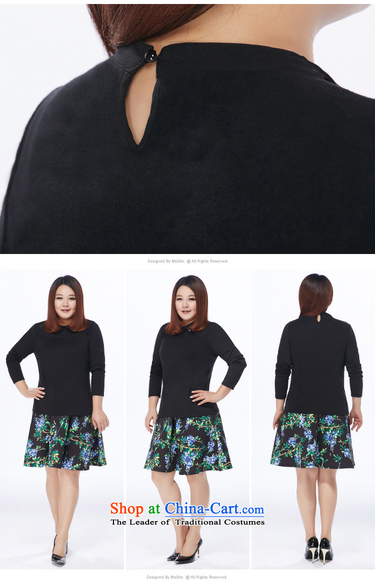 Large msshe women 2015 new winter clothing plus lint-free warm nail Pearl Flip-neck shirt 10673 forming the lace black 5XL picture, prices, brand platters! The elections are supplied in the national character of distribution, so action, buy now enjoy more preferential! As soon as possible.