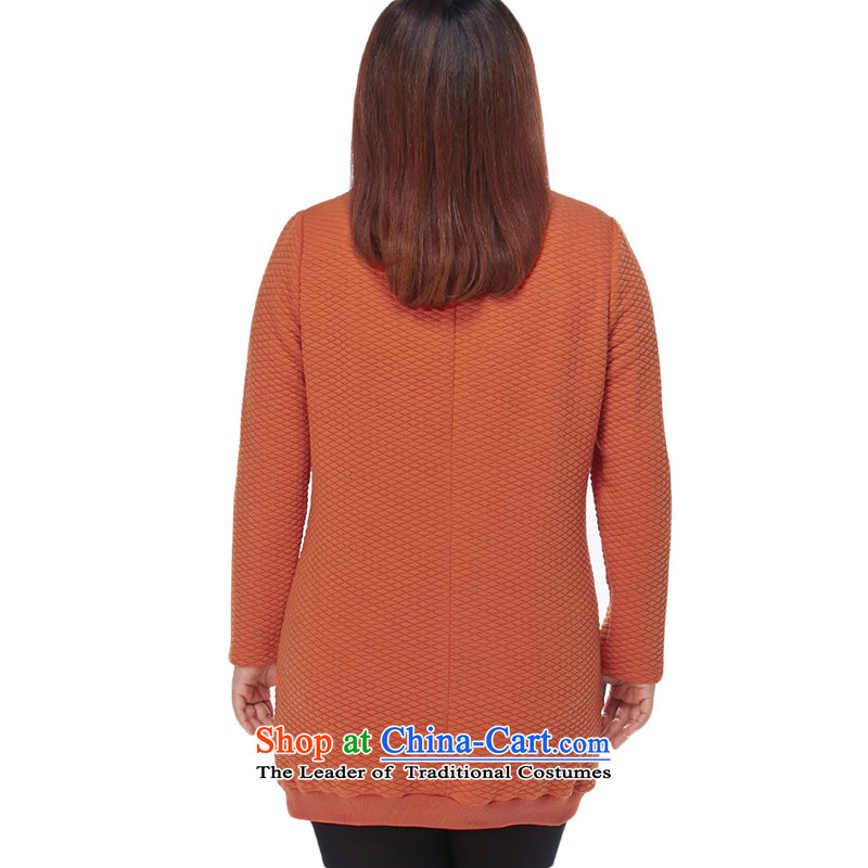 Msshe xl women 2015 new winter clothing thick MM pocket long long-sleeve sweater 11145 Thick Orange 3XL, Susan Carroll, the poetry Yee (MSSHE),,, shopping on the Internet