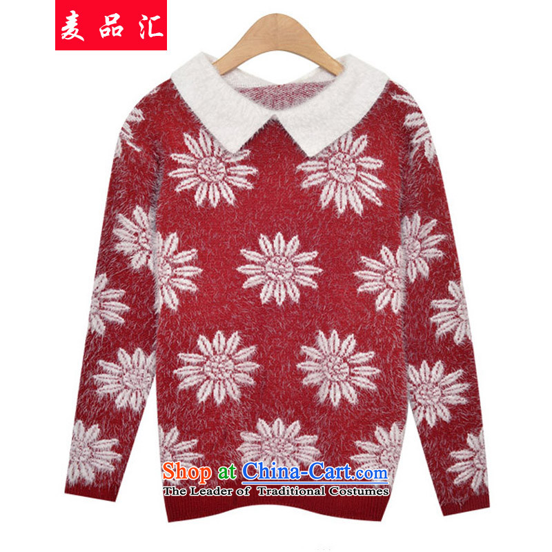 Mak, removals by sinks xl female autumn and winter, thick mm Korean loose sweater 200 catties expertise, forming the sister video thin knitwear 5251 Mini Red 3XL, Mak products removals by sinks , , , shopping on the Internet
