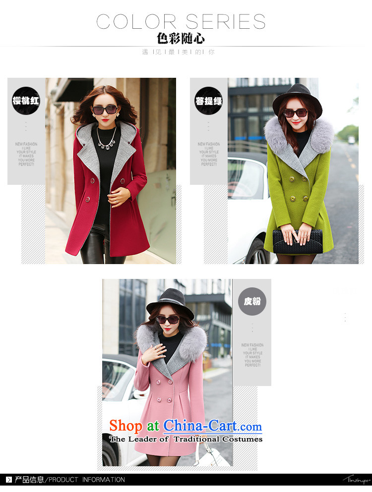 Van Gogh 倲 2015 autumn and winter new women's decoration is in gross? long double-sided jacket coat 289 Leather? pink XL Photo, prices, brand platters! The elections are supplied in the national character of distribution, so action, buy now enjoy more preferential! As soon as possible.