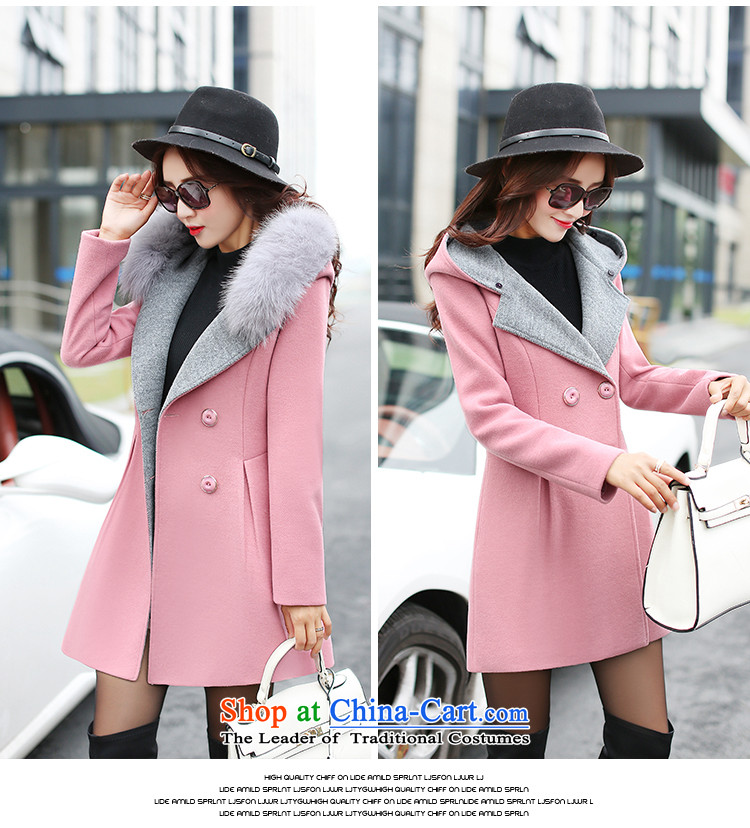 Van Gogh 倲 2015 autumn and winter new women's decoration is in gross? long double-sided jacket coat 289 Leather? pink XL Photo, prices, brand platters! The elections are supplied in the national character of distribution, so action, buy now enjoy more preferential! As soon as possible.