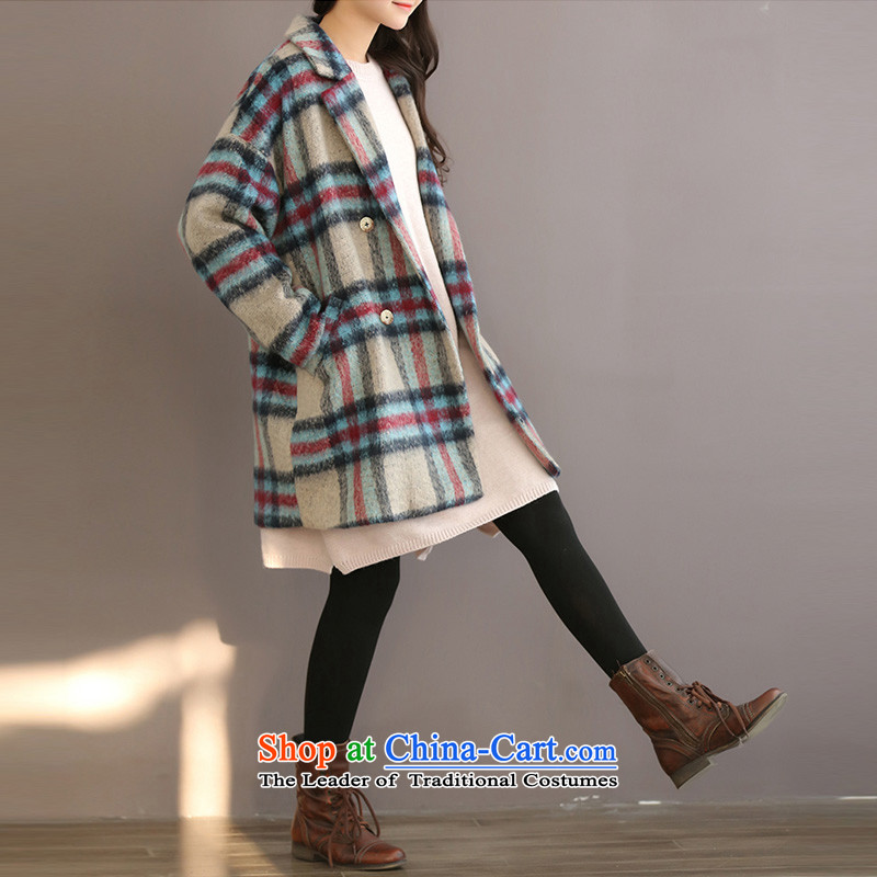  2015 new equipment yi arts commuter general pocket double-wool coat 6595 gross grid? M equipment latticed suit PUYI Yi (APPAREL) , , , shopping on the Internet