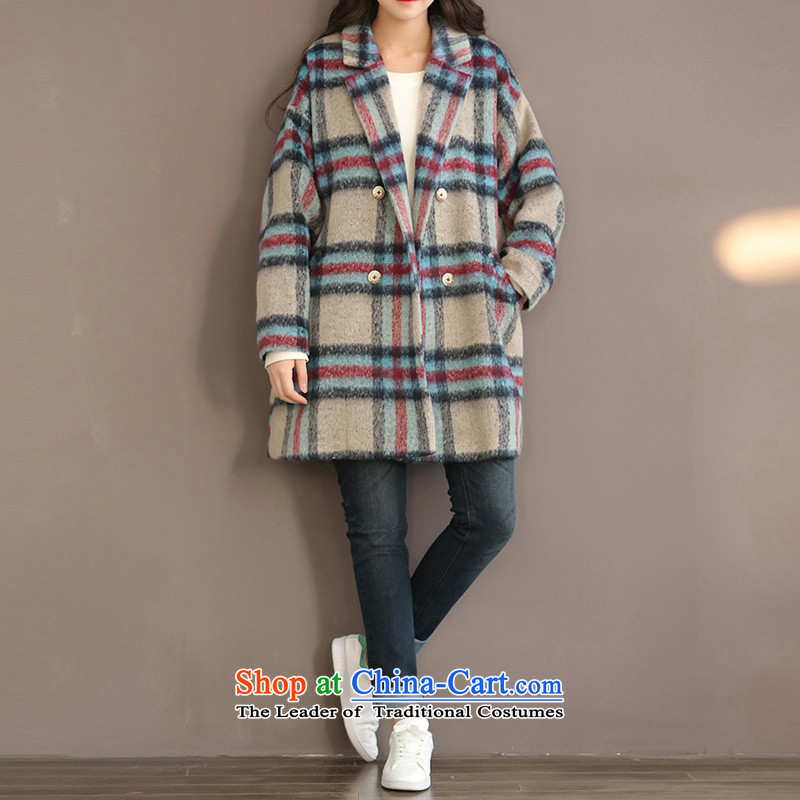  2015 new equipment yi arts commuter general pocket double-wool coat 6595 gross grid? M equipment latticed suit PUYI Yi (APPAREL) , , , shopping on the Internet