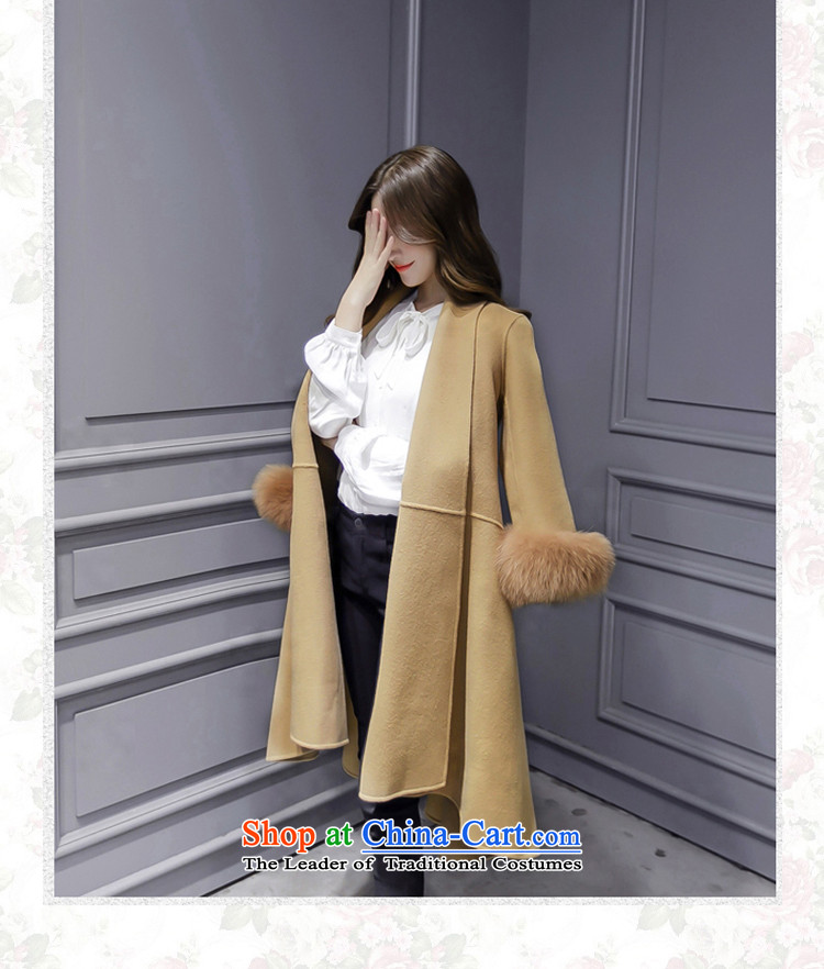 Yi No. 2015 Fall/Winter Collections by female new Korean cashmere overcoat Foutune of medium to long term)? sub-jacket coat women gross Sau San? card its M pictures, prices, brand platters! The elections are supplied in the national character of distribution, so action, buy now enjoy more preferential! As soon as possible.