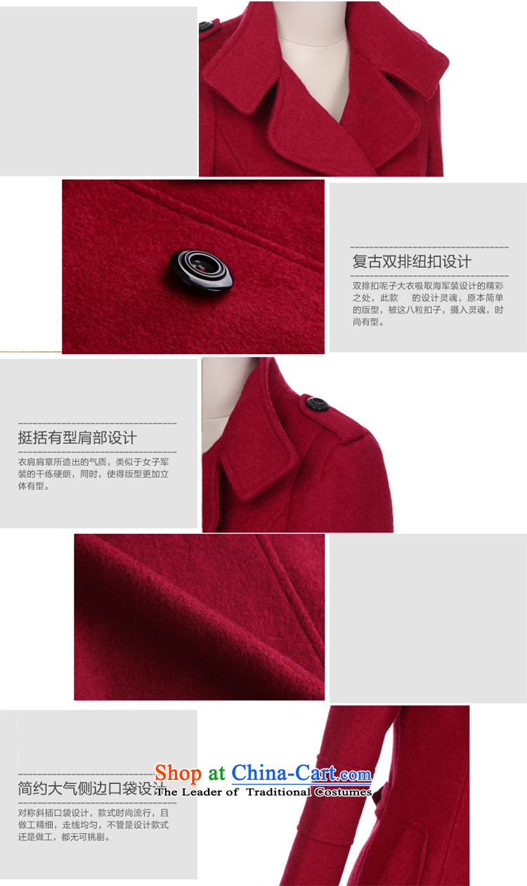 Alejandro Toledo poem Lin autumn and winter 2015 new female Korean jacket coat in the Sau San Mao? long double-gross wine red cloak? female M picture, prices, brand platters! The elections are supplied in the national character of distribution, so action, buy now enjoy more preferential! As soon as possible.