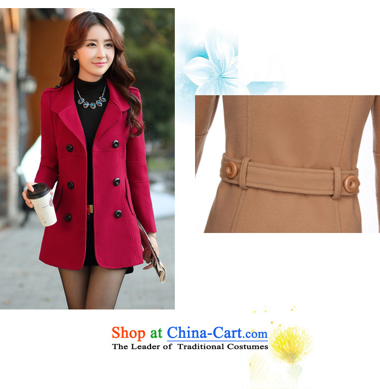 Alejandro Toledo poem Lin autumn and winter 2015 new female Korean jacket coat in the Sau San Mao? long double-gross wine red cloak? female M picture, prices, brand platters! The elections are supplied in the national character of distribution, so action, buy now enjoy more preferential! As soon as possible.