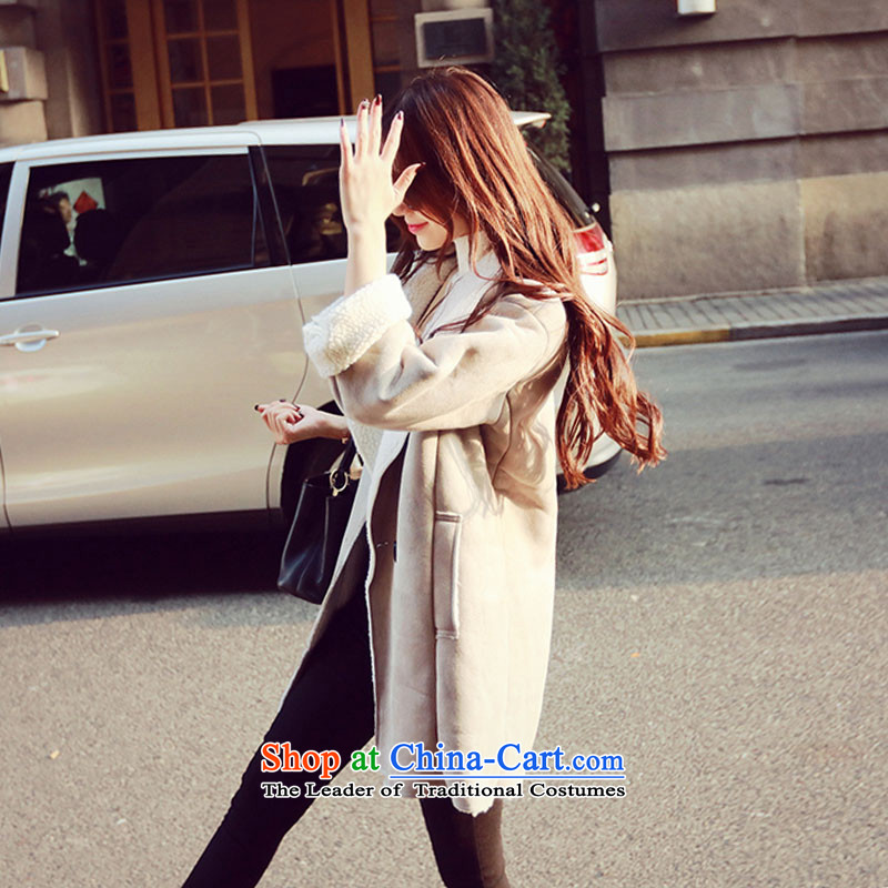West small winter 2015 new personality, double-comfortable inside the lamb wool coat handsome girl wt00191 jacket , light gray west small shopping on the Internet has been pressed.