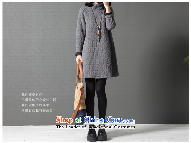 The beginning of the rain. Arpina ji 2015 winter clothing new Korean large relaxd stylish women wear long-sleeved pattern number dresses 935 Black XXL picture, prices, brand platters! The elections are supplied in the national character of distribution, so action, buy now enjoy more preferential! As soon as possible.