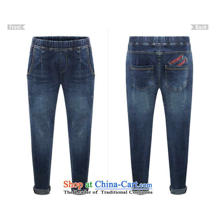 Mr Hui 2015 new product lines for autumn and winter to increase women's code mm200 thick elastic waist catty Harun video thin jeans 61396139 wash 5XL Blue Photo, prices, brand platters! The elections are supplied in the national character of distribution, so action, buy now enjoy more preferential! As soon as possible.