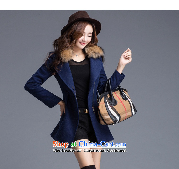 Pull the fuser coats female Korean female woolen coat 2015 Fall/Winter Collections in the large long loose coat video thin is Ms. green grass and sub- L pictures, prices, brand platters! The elections are supplied in the national character of distribution, so action, buy now enjoy more preferential! As soon as possible.