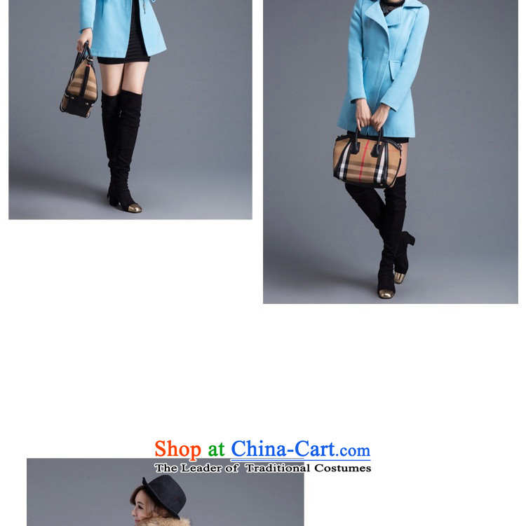 Pull the fuser coats female Korean female woolen coat 2015 Fall/Winter Collections in the large long loose coat video thin is Ms. green grass and sub- L pictures, prices, brand platters! The elections are supplied in the national character of distribution, so action, buy now enjoy more preferential! As soon as possible.