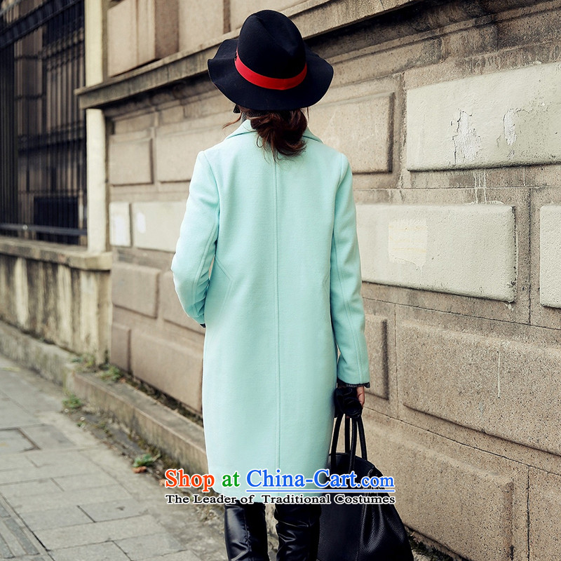 In the autumn and winter Yue new stylish gross in long wind? jacket SA and Color M Yue and shopping on the Internet has been pressed.