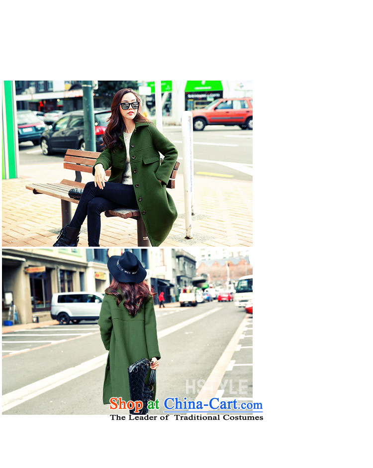 Korea has the Korean version of the Dag Hammarskjöld yi 2015 winter clothing new products with stylish youth Sau San video in the stitching thin long hair DL4571 Restaurant Green Jacket? M picture, prices, brand platters! The elections are supplied in the national character of distribution, so action, buy now enjoy more preferential! As soon as possible.